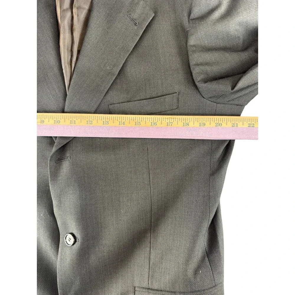 Gordon Thomas Collectibles‎ Mens Charcoal Grey 2 Button Blazer Sport Coat 43L